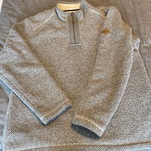 Orvis fleece lined‎ quarter zip pullover, Grey Men’s size M